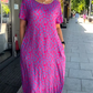 2025 Moderigtig plus-size kjole med print