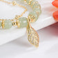 Wotian Jade Lucky armbånd af bladguld
