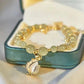 Wotian Jade Lucky armbånd af bladguld