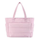 💜Hot Sale 50% RABAT 👜Vandtæt boble-taske til kvinder 20L Fluffy Tote Bag Quiltet laptop-skuldertaske