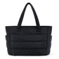 💜Hot Sale 50% RABAT 👜Vandtæt boble-taske til kvinder 20L Fluffy Tote Bag Quiltet laptop-skuldertaske