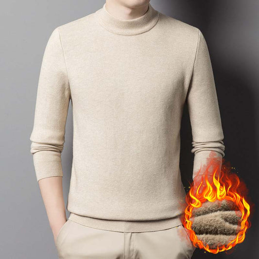 Slim fit rullekravebluse til mænd