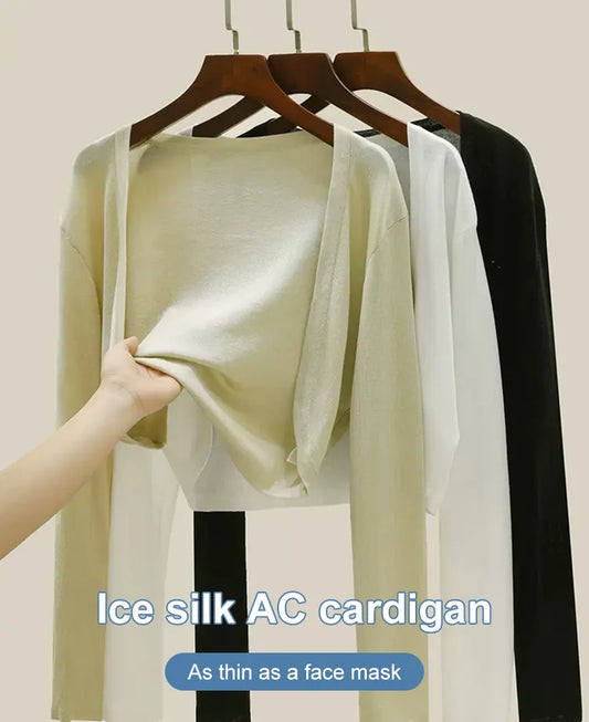 Cardigan i is-silke Air Conditioning-skjorte