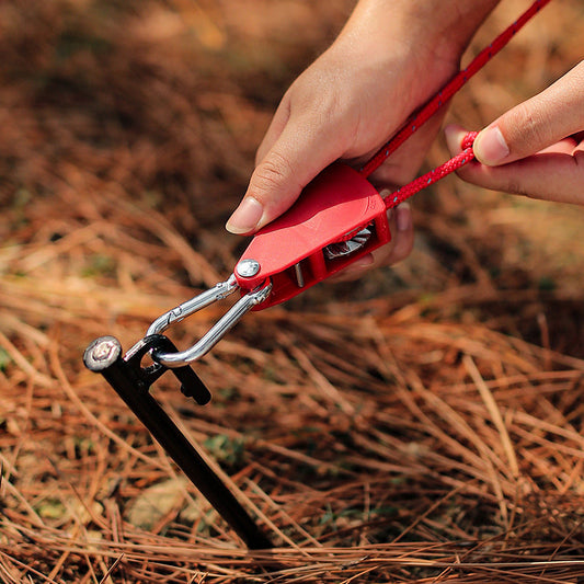 🪢Emergency Outdoor Essentials Gear Halv pris i en begrænset periode - 🔥Bærbart justerbart fast campingreb💯