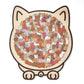 🎅135-Piece Morandi-Colored Cat Shaped Wooden Jigsaw Puzzle🎁