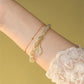 Wotian Jade Lucky armbånd af bladguld