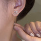 💖VARMT SALG MED 50% RABAT💖Skinnende diamantblomst-ørering med kvast