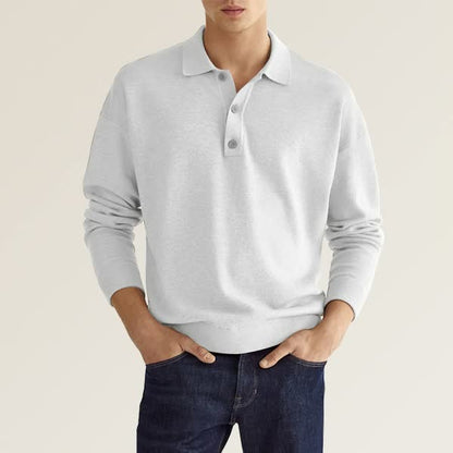 ✈️Buy 2 og få gratis shipping✈️ smart casual langærmet shirt med revers til mænd