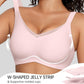 ✨Åndbar og ikke indelukket😍Trådløs V-hals crossover mesh sømløs push-up bh til kvinder