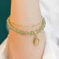 Wotian Jade Lucky armbånd af bladguld