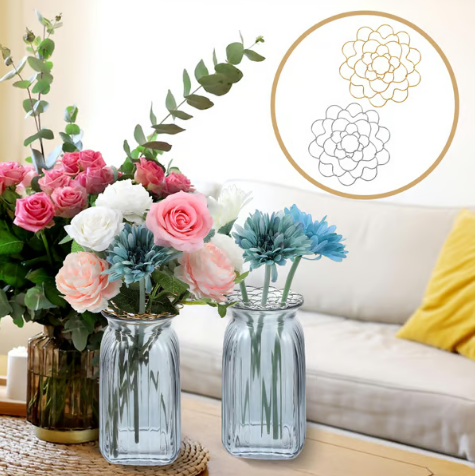🌸Rustfri stål blomstergitter-opbevaringssystem♻️