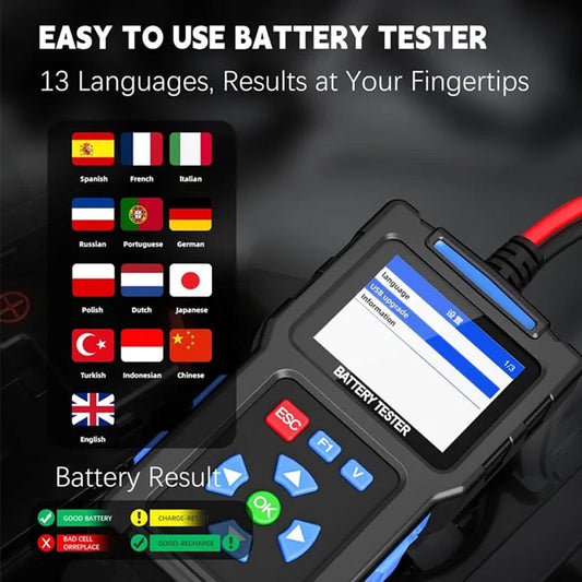 BT100 Bilbatteritester 12V belastningstester
