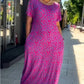 2025 Moderigtig plus-size kjole med print