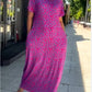 2025 Moderigtig plus-size kjole med print