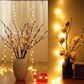 Pousbo® LED Willow Branch Lights Batteridrevet kvistlys