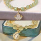 Wotian Jade Lucky armbånd af bladguld