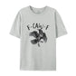 ✨Humoristisk T-shirt med krage-motiv – Sig det med et krax!