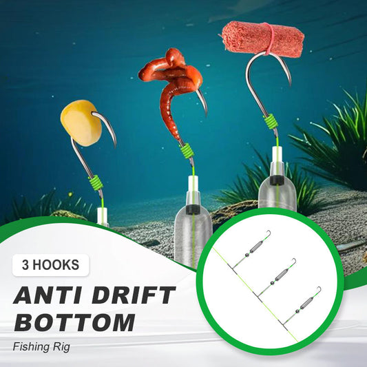 3 Kroge Anti Drift Bundfiskeri Rig