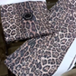 🎁2025 Limited Edition✨Kvinders mode leopardmønster komfortabelt løstsiddende 2-delt sæt