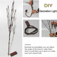 Pousbo® LED Willow Branch Lights Batteridrevet kvistlys