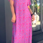 2025 Moderigtig plus-size kjole med print
