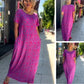 2025 Moderigtig plus-size kjole med print
