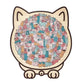 🎅135-Piece Morandi-Colored Cat Shaped Wooden Jigsaw Puzzle🎁