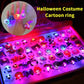 LED Halloween Lysende Ring – Sæt med 50 stk.