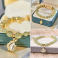 Wotian Jade Lucky armbånd af bladguld