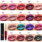 🔥🌈18 farver Diamond Gloss Matte med glitter, vandfast flydende læbestift💋