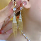 🎁 🌟Rhinestone Zircon Tassel øreringe🌟