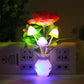 LED-natlys i form af simulerede blomster med intelligent styring til soveværelset