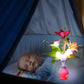 LED-natlys i form af simulerede blomster med intelligent styring til soveværelset