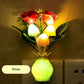 LED-natlys i form af simulerede blomster med intelligent styring til soveværelset