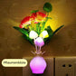 LED-natlys i form af simulerede blomster med intelligent styring til soveværelset