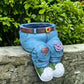 Kreativ 3D-jeansformet blomsterpotte