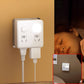 2-pak Multi-Function Socket Converter med natlys