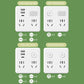 2-pak Multi-Function Socket Converter med natlys