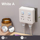 2-pak Multi-Function Socket Converter med natlys
