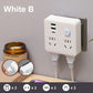 2-pak Multi-Function Socket Converter med natlys