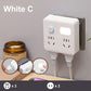 2-pak Multi-Function Socket Converter med natlys