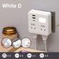 2-pak Multi-Function Socket Converter med natlys