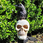 Crow Skull solcelle-havelampe