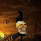 Crow Skull solcelle-havelampe