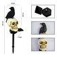 Crow Skull solcelle-havelampe