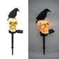 Crow Skull solcelle-havelampe