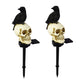 Crow Skull solcelle-havelampe