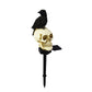 Crow Skull solcelle-havelampe