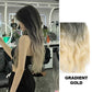 🌈Varmt salg 49% rabat 🍃Gradient farve krøllet paryk stykke✨