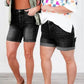 Midtsiddende jeansshorts til kvinder